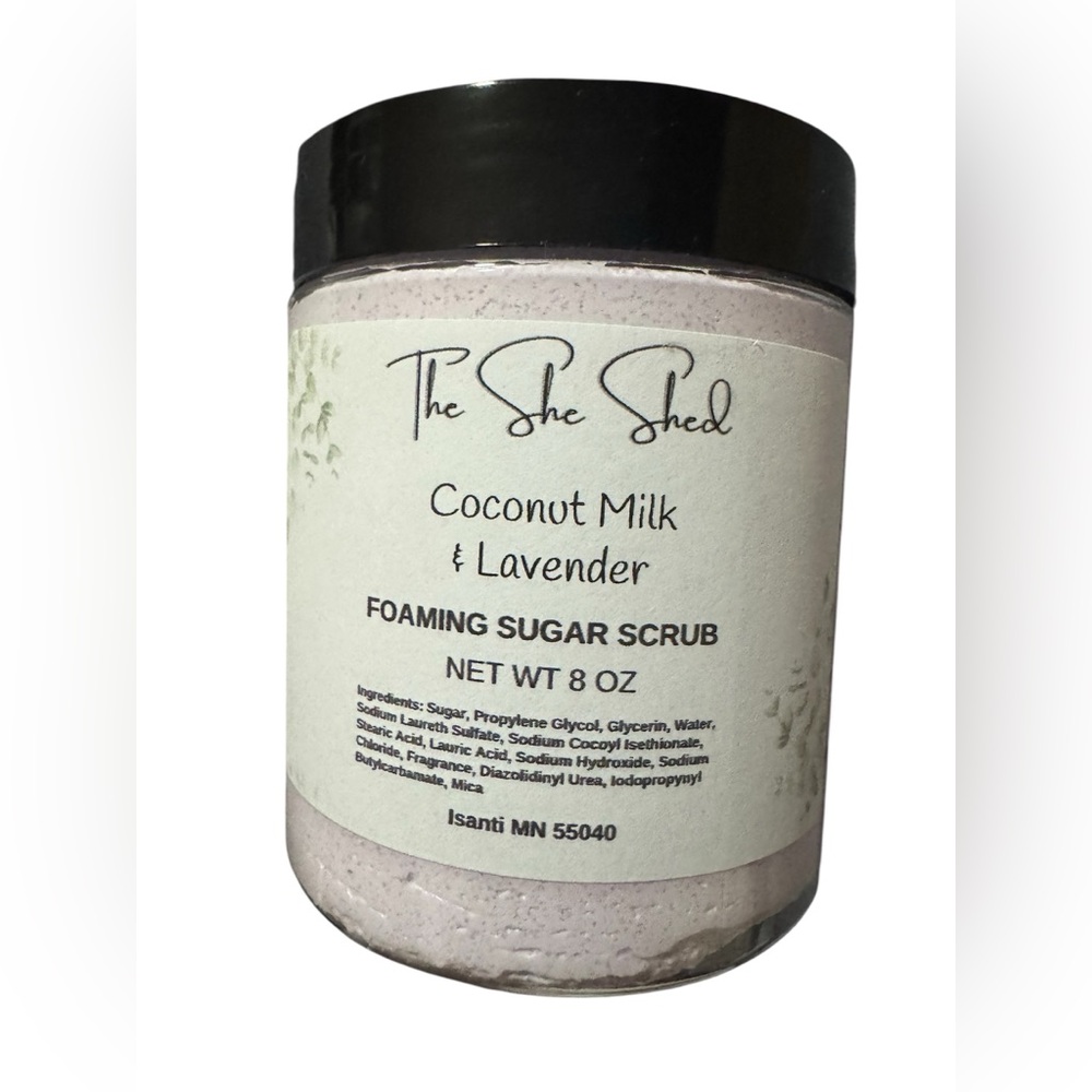 Coconut milk & Lavender foaming sugar scrub
